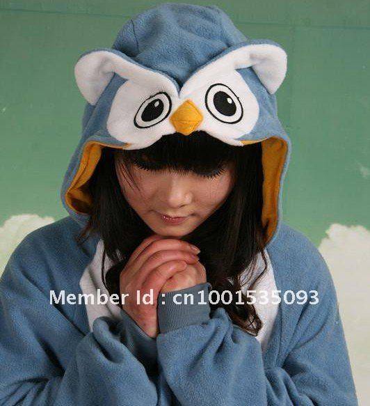 New Owl Costume KIGURUMI Pajamas Sleepcoat Cosplay Sleepwear Neight Owl