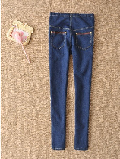 New pregnant straight casual denim long pants free shipping