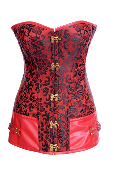 NEW Royal 2012 shapewear red vintage decorative pattern quality corset cummerbund shapewear l4196