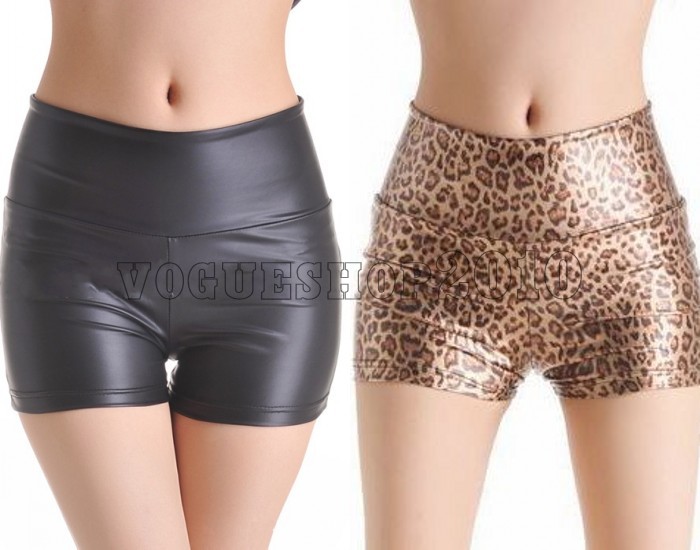 New Sexy Fashion Women Matt Look Faux Leather Mini short Pants Shorts Size S ML