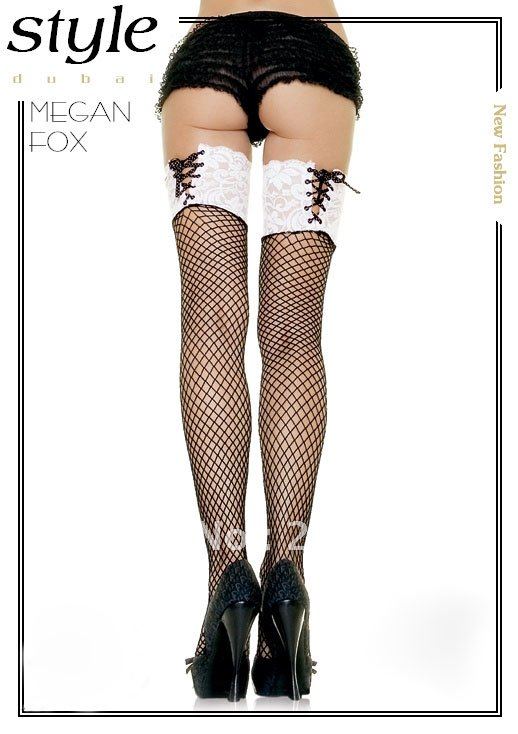 New Sexy  White Lace Thigh-High Stockings Stay up hosiery