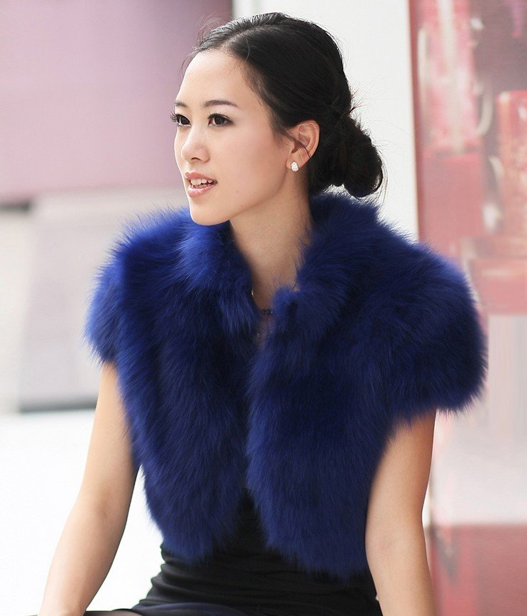 New Short   Genuine Fox  Fur  vest  ,Fashion Fox Fur Coat ,Topsale Fox fur Waistcoat ,Women Vest