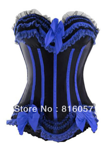 new Start Could Mixed 7 colors Gothic Victorian Basque Bustiers Corset free shipping