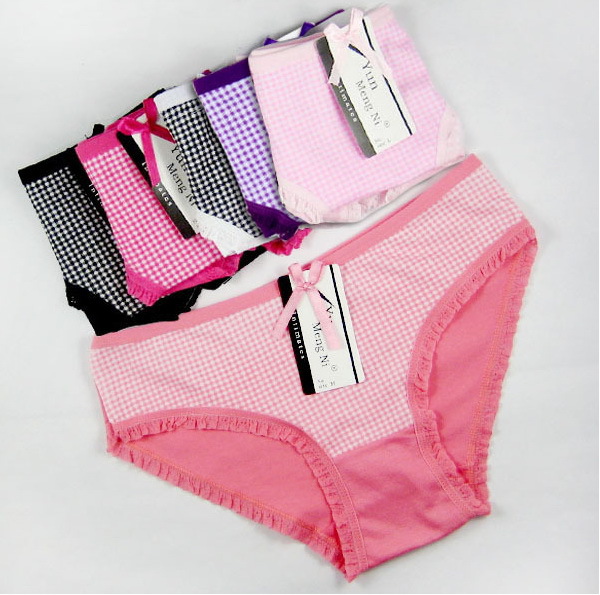 New style 2013 fashion bow panties for women sexy underwear 95%cotton briefs  M,L,XL 10pcs/lot Wholesales free shipping