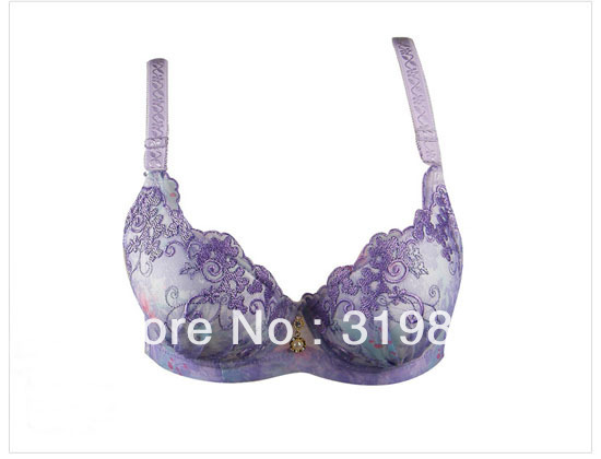 New Style Bra Cup B for women 34B 36B 38B Free Shipping  black gold purple sprinkle red