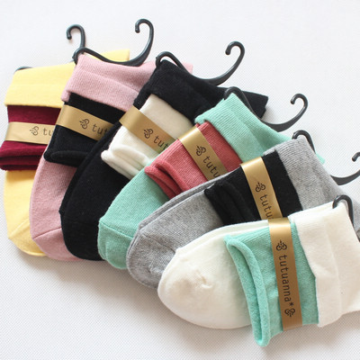 new style fashion cotton socks for women many colors