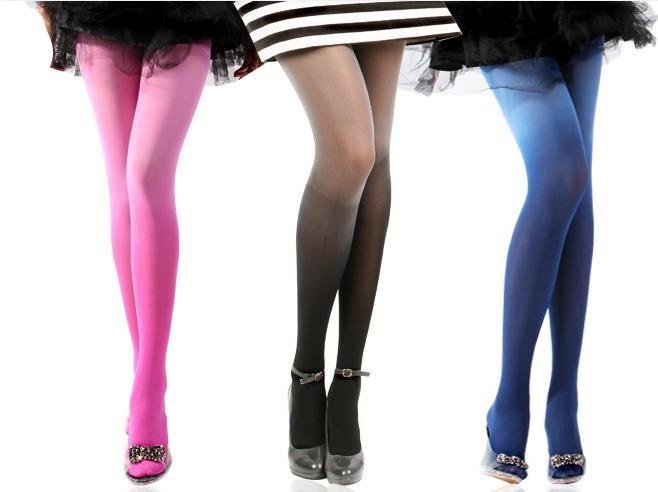 New Style Fashion Vintage Lady Sexy 7 Ombre Watercolor Velvet Stockings Tights Leggings Pantyhose Free Shipping Wholesale 10PCS