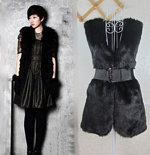 New style in 2012Imitation fur ma3 jia3 coat medium style imitated mink rabbit hair fox wool