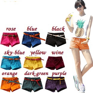 New Summer Fashion Casual Solid 9colors 9size(26-34) High Quality concise Women Ladies Denim Deans Shorts