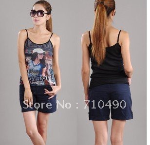 New sundress han edition flanging leisure shorts three minutes of pants hot pants female trousers