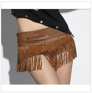 New tassel skirt pants pole dancing night DS performance clothing shop low waist sexy shorts hot pants