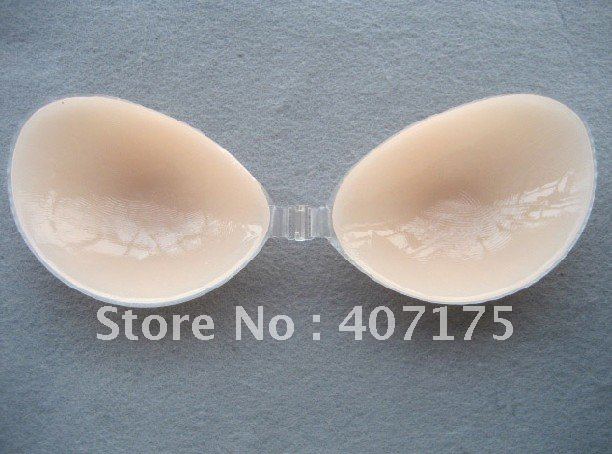 New Un Bra Nude Strapless Self Adhesive Invisible Silicone Bra A B C D Cup 200pcs/lot New Un Bra underwear