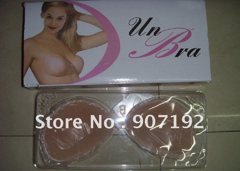 New Un Bra Nude Strapless Self Adhesive Silicone bra A B C D Cup 20pcs/lot