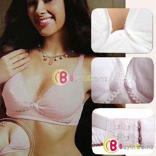 New White Maternity Nursing Bras Front Closure Chest  34 36 38 40 42 [19477|99|01]