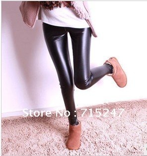 New winter faux leather leggings female new winter faux leather leggings women