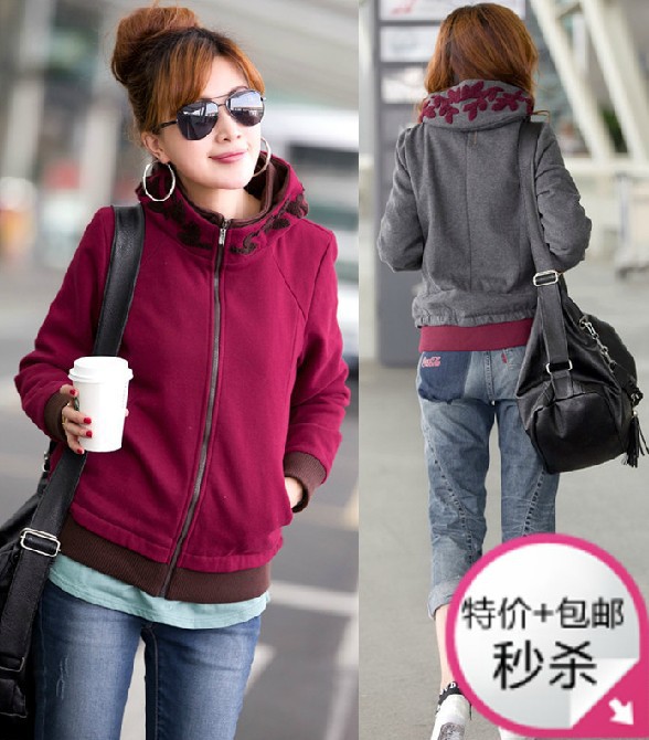 New Winter foreign trade and fat increase jumbo code dress cloth autumn outfit coat winter clothing xl xxl xxxl