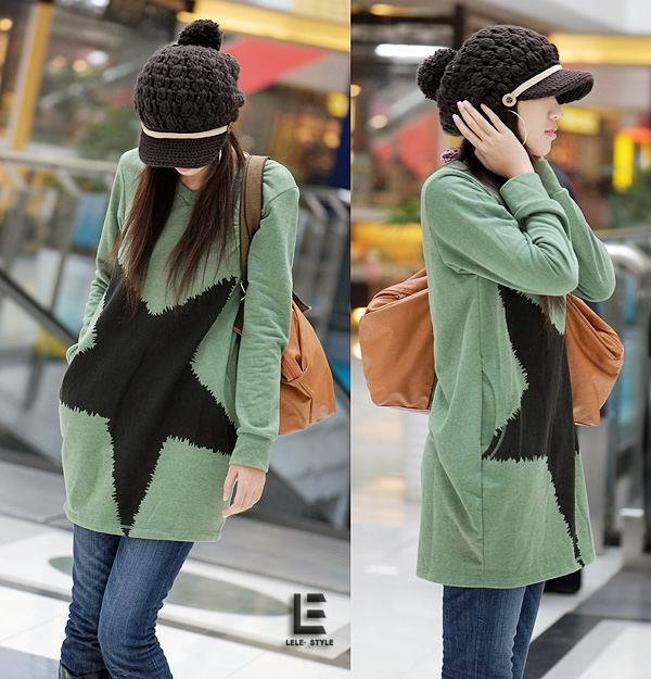 New Women Long Sleeve w Big Star Crewnecks Casual Sweater Knitwear Cardigans