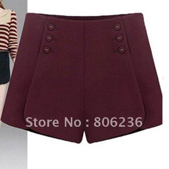 New Women's Fashion Leisure Woolen Shorts  B1180