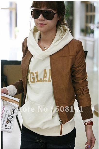 New Women's Faux Leather Jacket PU Coat Wholesale 1Pcs/Lot Hot Sale