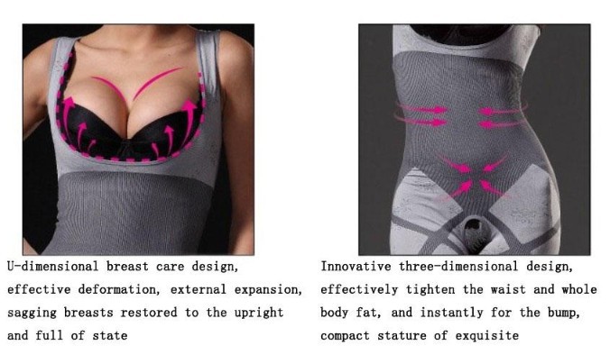 New Women's Natural Healthy Bamboo Charcoal Slimming Body Comfort Shapewear