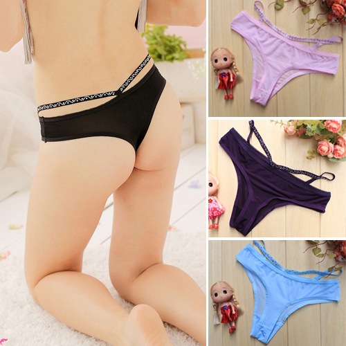 New Women's Sexy Bling Bandage Panties Brief Lingerie Cotton Underwear 5 Colors  (SL00272)