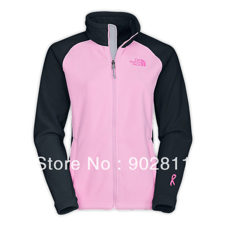 new womensNORTHING denali fleece jacket PINK RIBBON KHUMBU JACKET Pink Black Gift&Free Shipping lowest FACEING wholesale price