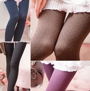 New Year Special Non-retail! 140D velvet peach heart was thin bottoming pantyhose female thick pantyhose Tight