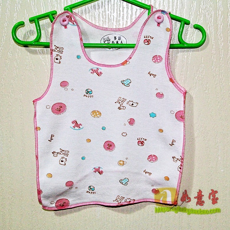 Newborn 100% cotton button small vest ultra soft baby button vest baby singlet 100% cotton vest