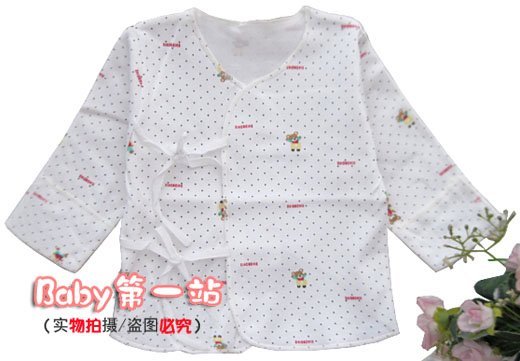 Newborn clothes 0 - 3 months old summer baby clothes 100% cotton print underwear top