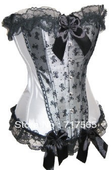 newest arrival Free shipping Ribbon corset Black TUTU SKIRT Sexy Lingerie Bustier G-String