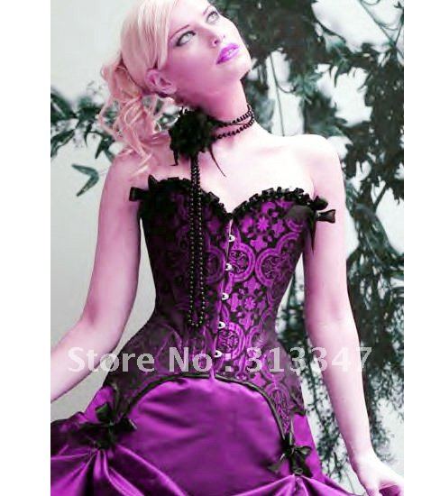 NEWEST ARRIVAL S L M XL Sexy lingerie body slimming underwear corset  women bustier shaper purple Free shipping cs100