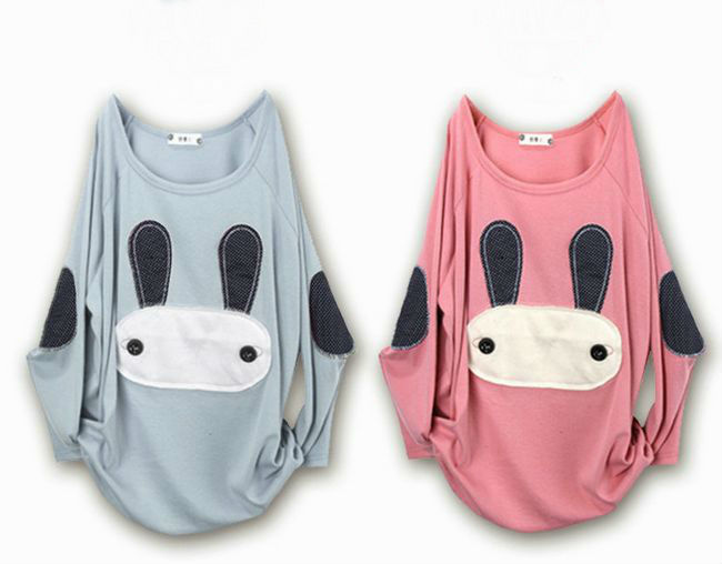 Newest Korean fashion bat sleeve women loose Knitted sweater\ T-shirt plus big size~free shipping~12A47