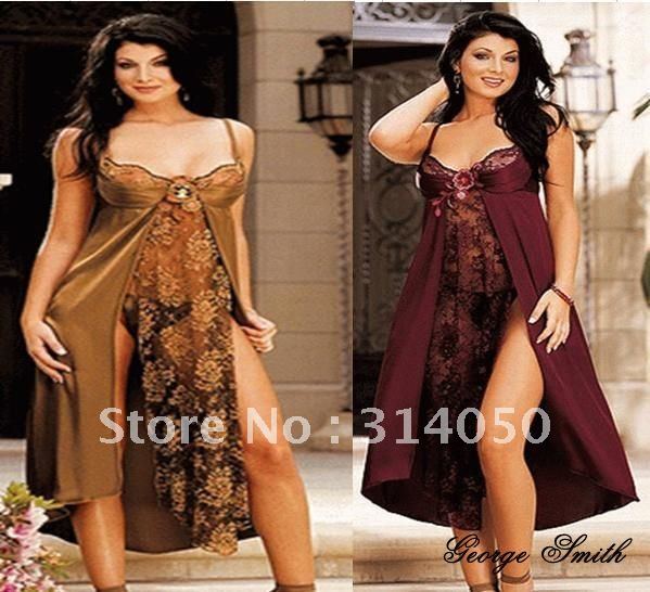 NG006 Free shipping!Sexy lingeries,Sexy long  lingeries dress underwear,Women Intimate Sleepwear Nightwear