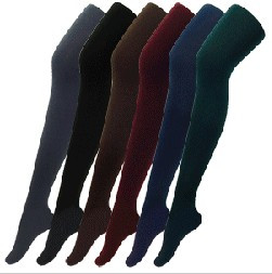 Nibbuns fashion solid color large elastic socks stockings pantyhose 6