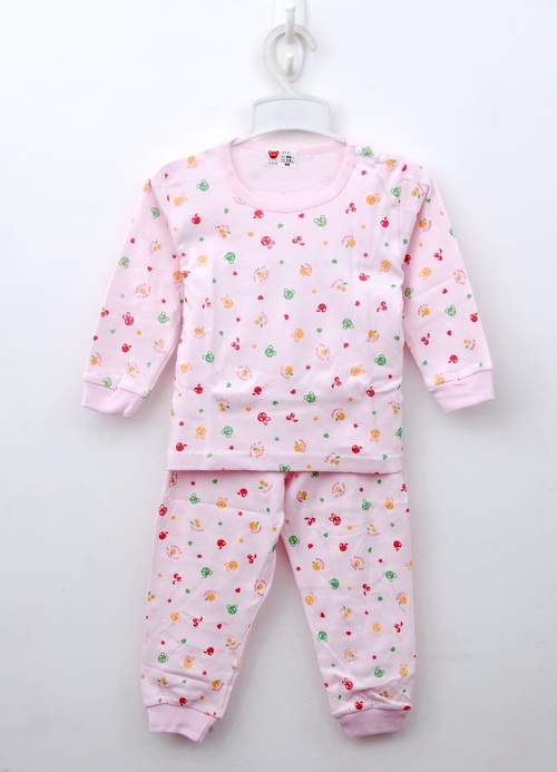 NISHIMATSUYA 100% cotton child long johns long johns underwear set basic shirt sleepwear baby button dual