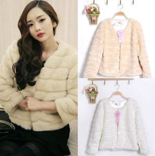 Non-mainstream female fur coat female top autumn and winter female faux design short outerwear