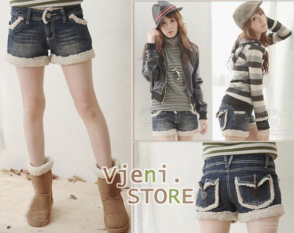 Non-mainstream women's 90 after the trend of fashion women's hm denim shorts straight female loose pants