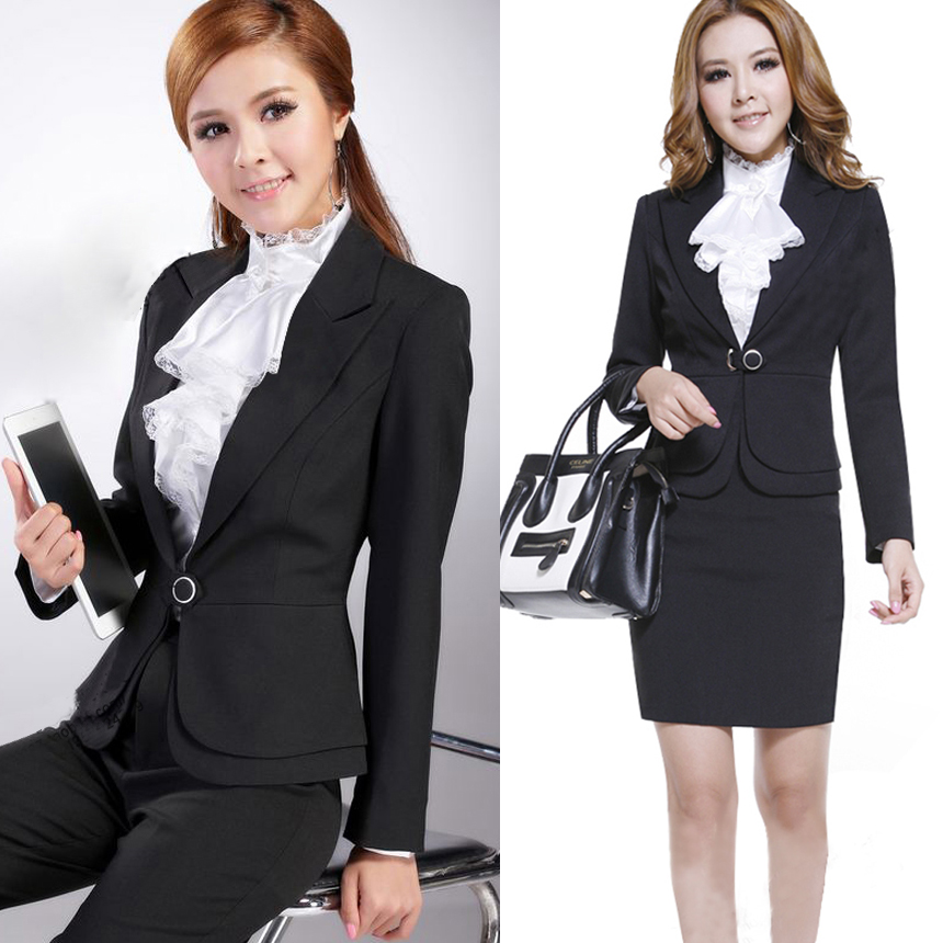 Nsutite work wear set professional women's skirt fashion piece set work wear formal 1128