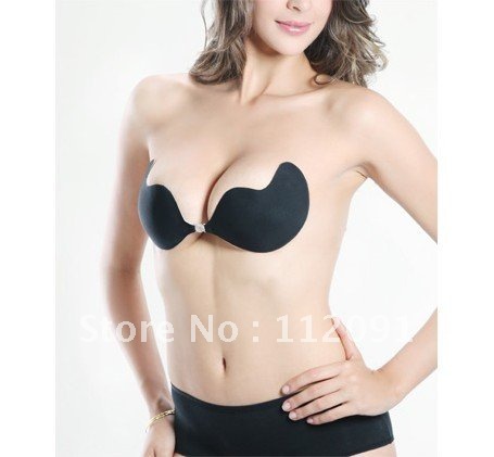 Nude Black Push Up Self Adhesive Bust Invisible Bra 3 Cup