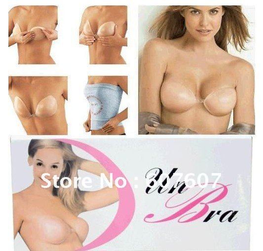 Nude Strapless Self Adhesive Silicone A B C D Cup New Un Bra50PCS/LOT