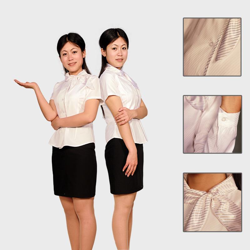 Nuggets clothing work wear uniform stewardess clothing short-sleeve work wear summer j0044