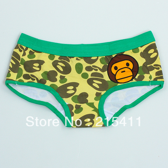 NWT CARTOON MAKU MONKEY BOXER BRIEF PANT PANTIES LINGERIE WOMEN COTTON UNDERWEAR SIZE FREE