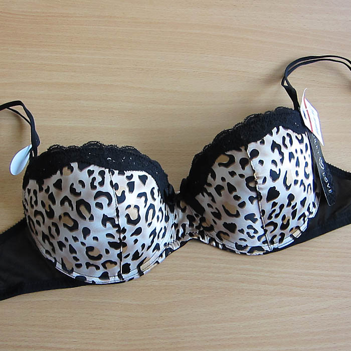 O3 shopping cart sexy leopard print lace thick thin bra 75c