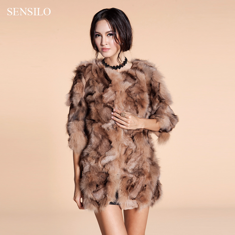 Oh! amazing gorgeous 2013 women's fox fur coat medium-long sweety Contrast color genuine fox fur outerwear ems free shipping