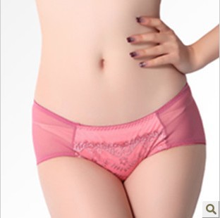 Ol lace female sexy mid waist comfortable underwear 9030k