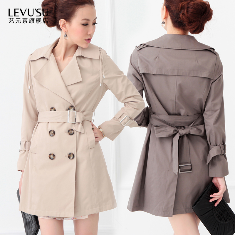 OL outfit gentlewomen oggi brief double breasted trench outerwear plus size available