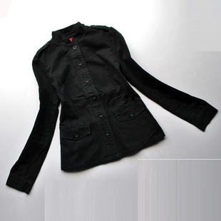 OL outfit small slim stand collar long-sleeve solid color outerwear f402 0.5kg