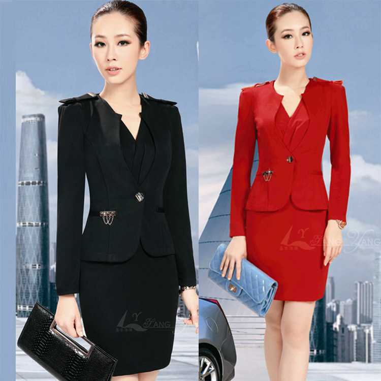 Ol set work wear autumn and winter clothes work wear women's skirt beauty services formal