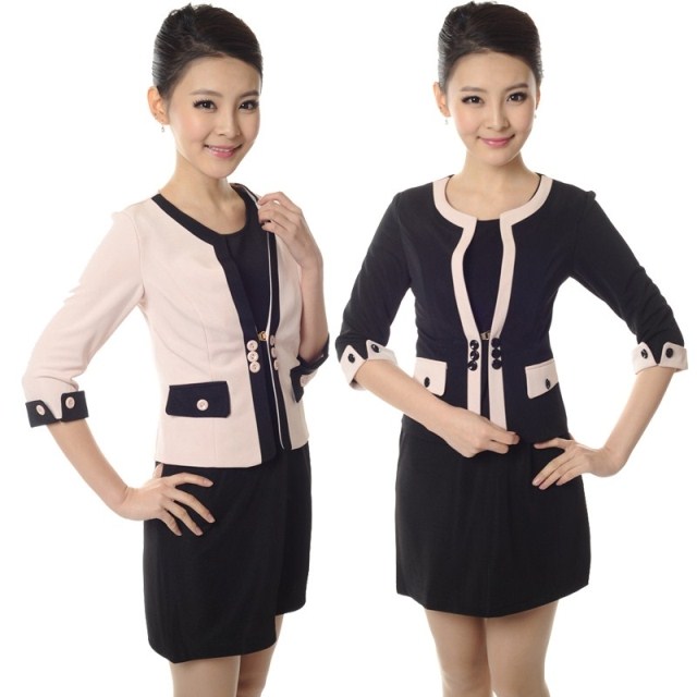 Ol work wear women's fashion skirt professional set one-piece dress work wear