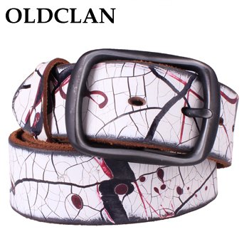 OLDCLAN Free Shipping wholesale- genuine Leather waist Belt for men + 2011 fashion leather Belts hot sale gift box FGB04055